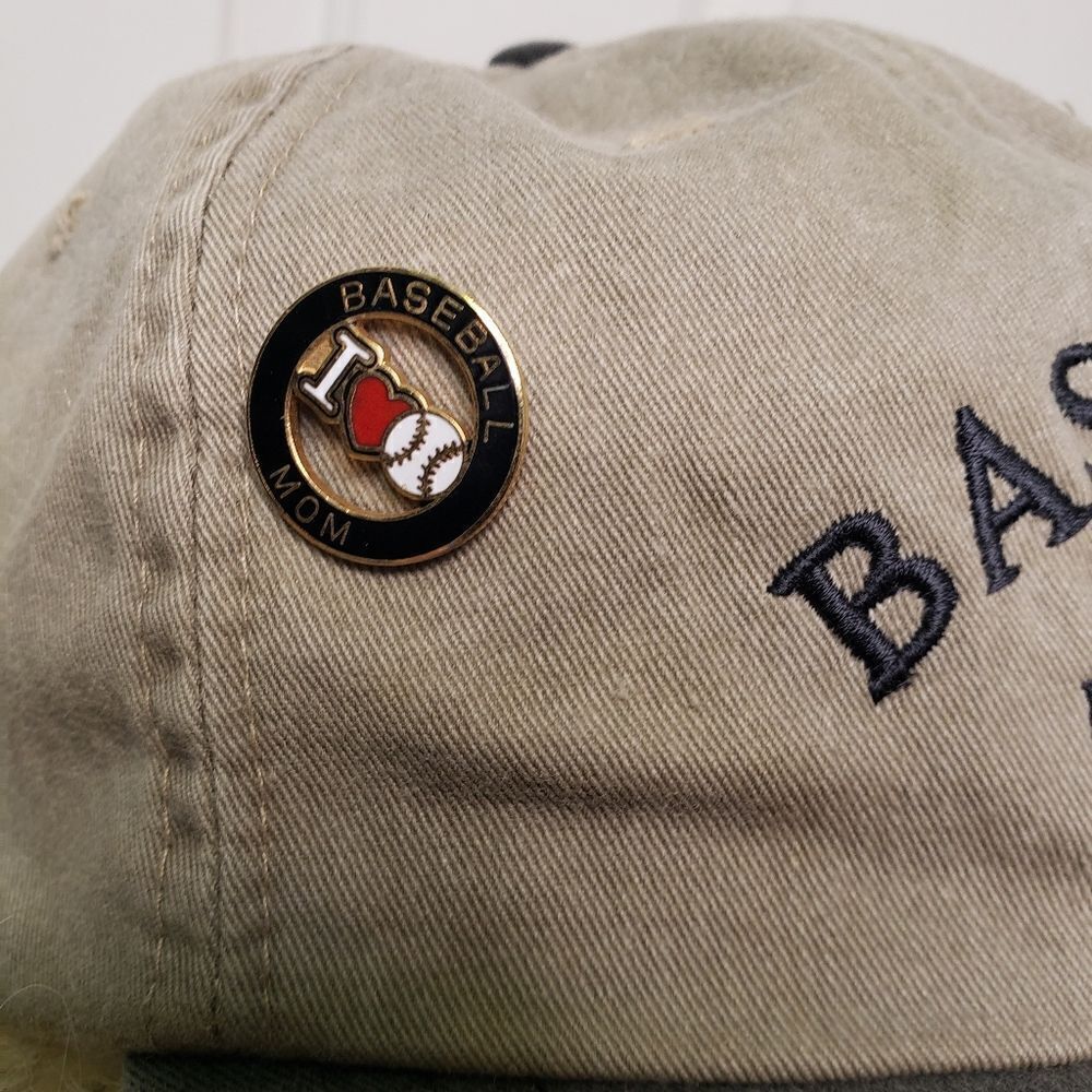 Adams Adj. Baseball Cap & Baseball Pin - Picture 4 of 9